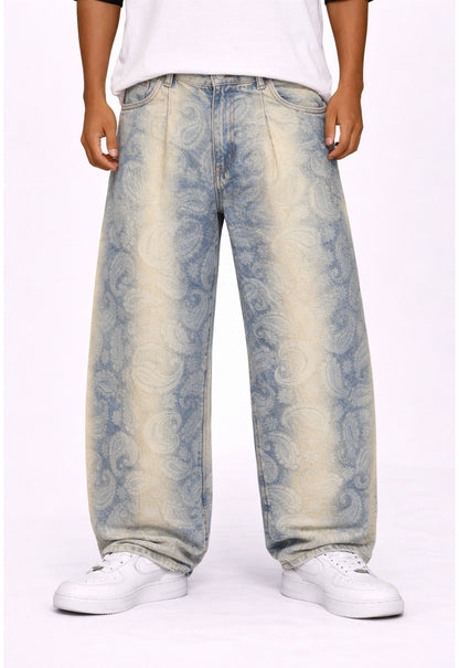 UNDEVELOPED AZUL PAISLEY DENIM - AVBL MRKT (2)