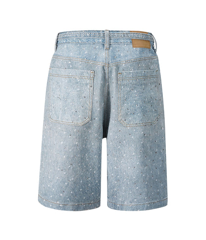 UNDEVELOPED AZUL RHINESTONE SHORTS - AVBL MRKT (3)