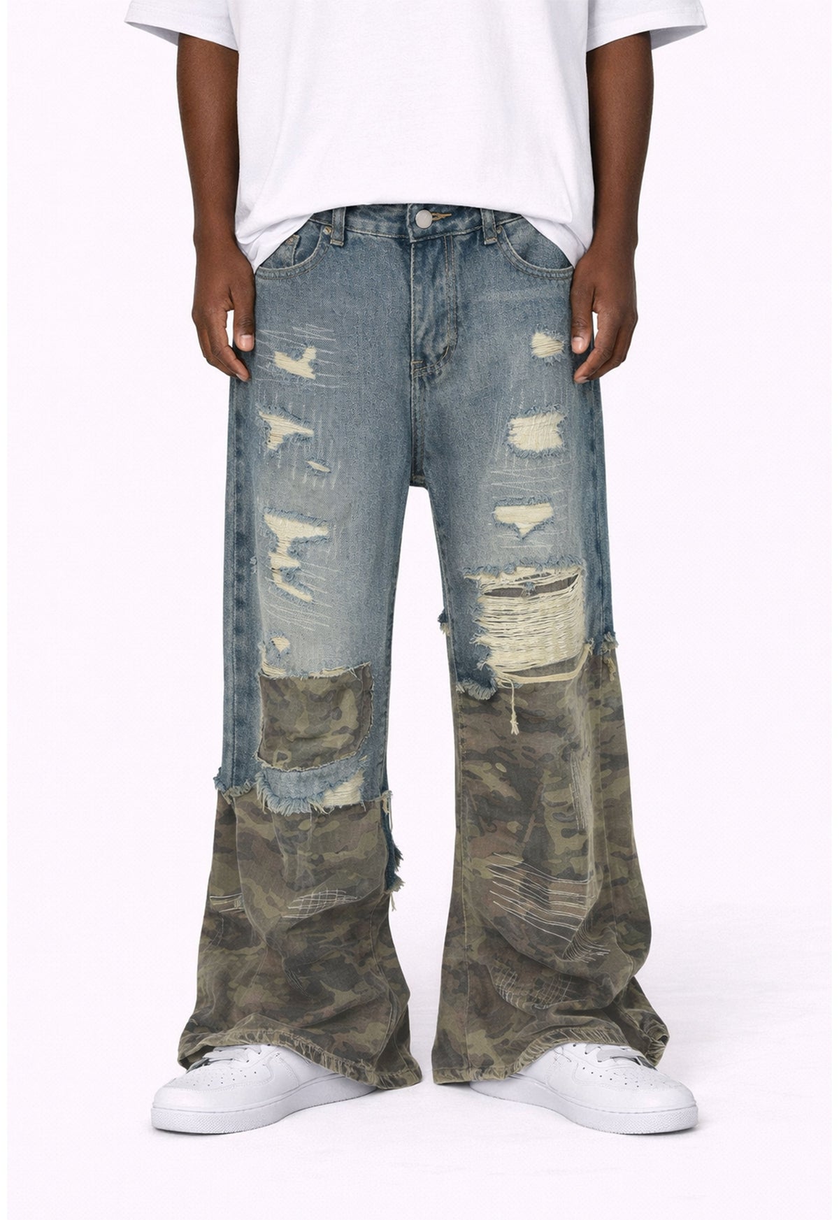UNDEVELOPED AZUL SCAB CAMO FLARE DENIM - AVBL MRKT (2)