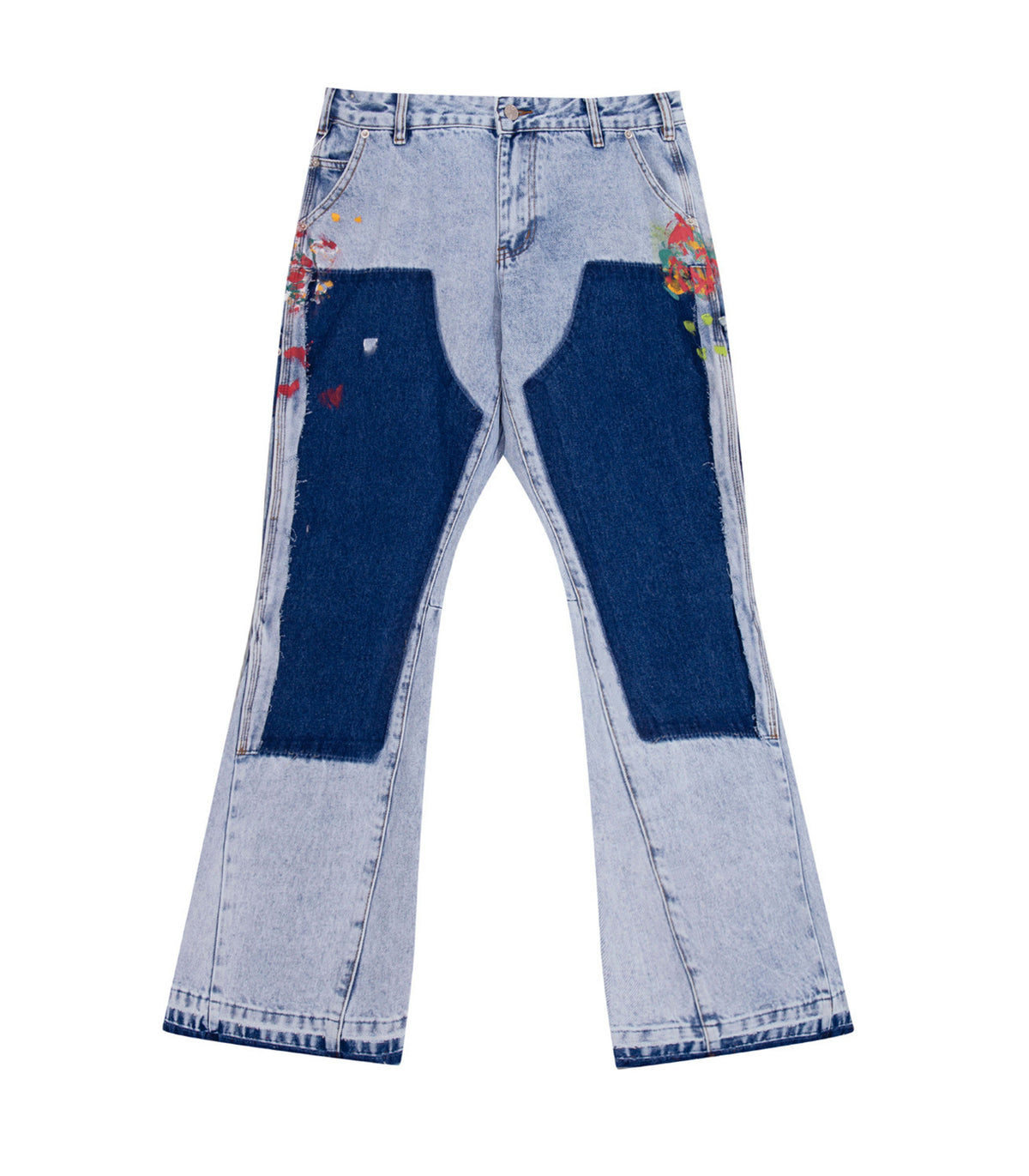 UNDEVELOPED AZUL SPLIT PAINTERS DENIM - AVBL MRKT (1)