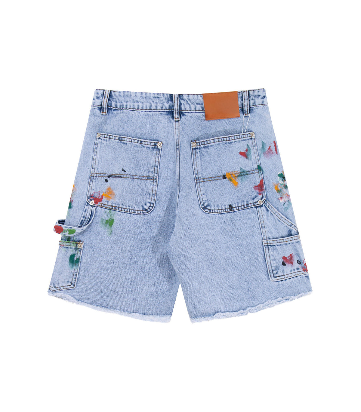 UNDEVELOPED AZUL SPLIT PAINTERS SHORTS - AVBL MRKT (3)