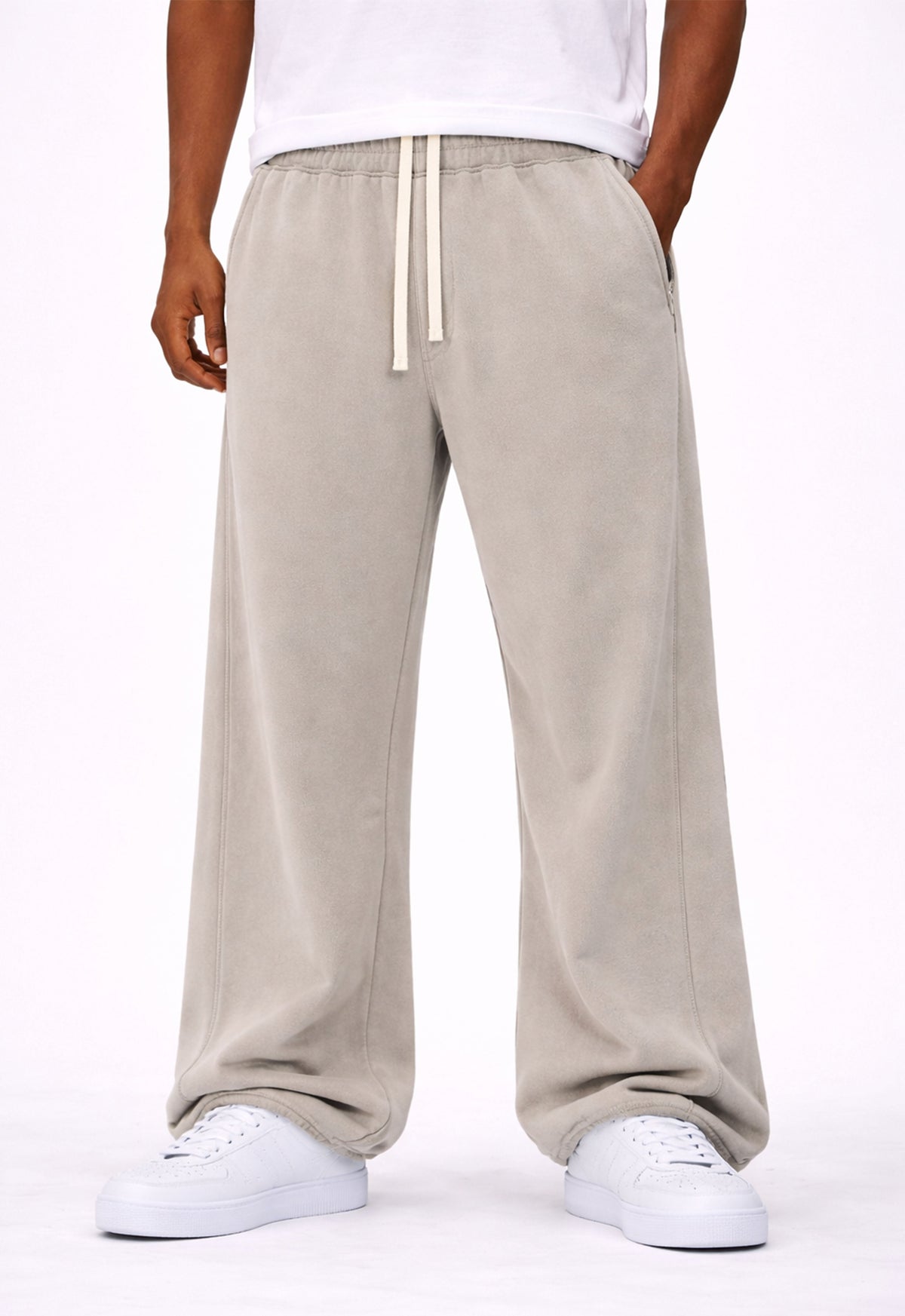 UNDEVELOPED BEIGE PANEL SWEATPANTS - AVBL MRKT (2)