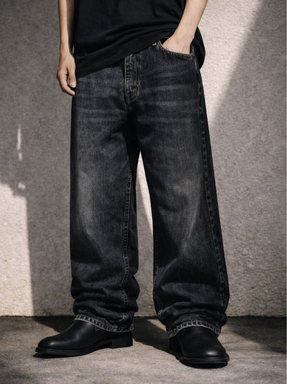 UNDEVELOPED BLACK WASH BAGGY DENIM - AVBL MRKT (2)