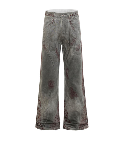 UNDEVELOPED BLOODSTAIN FLARE DENIM - AVBL MRKT (1)