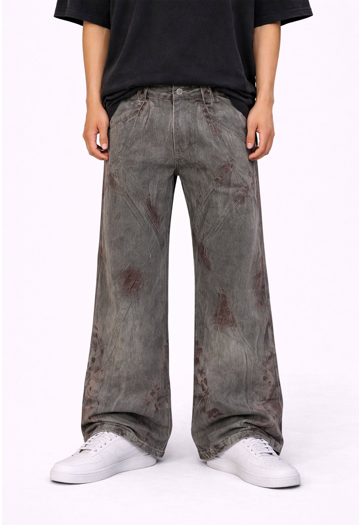 UNDEVELOPED BLOODSTAIN FLARE DENIM - AVBL MRKT (2)