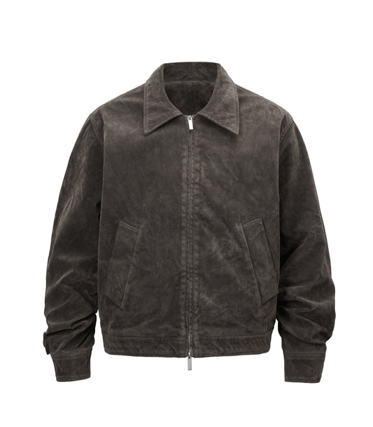 UNDEVELOPED BROWN SUEDE WORK JACKET - AVBL MRKT (1)