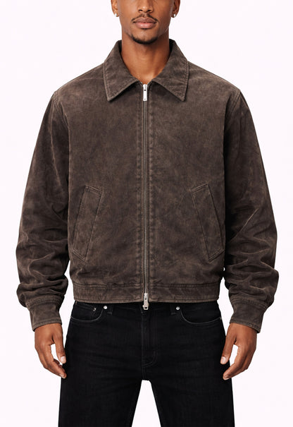 UNDEVELOPED BROWN SUEDE WORK JACKET - AVBL MRKT (2)