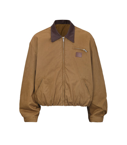 UNDEVELOPED BROWN VINTAGE HUNTERS JACKET - AVBL MRKT (1)