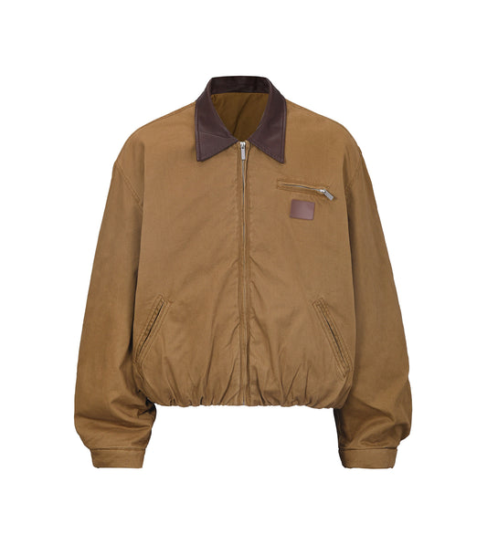 UNDEVELOPED BROWN VINTAGE HUNTERS JACKET - AVBL MRKT (1)