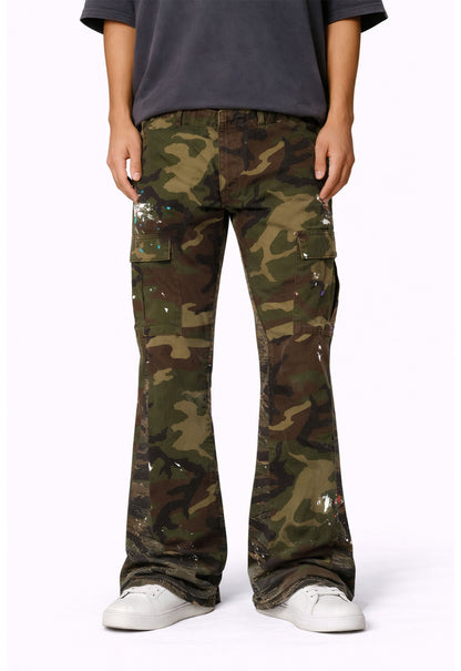 UNDEVELOPED CAMO SPLIT FLARE DENIM - AVBL MRKT (2)