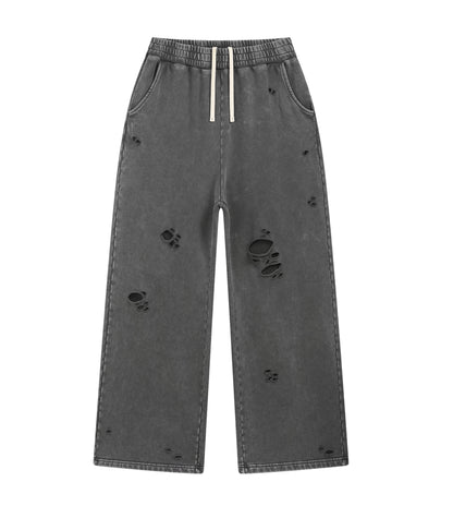 UNDEVELOPED CHARCOAL DESTROYED SWEATPANTS - AVBL MRKT (1)