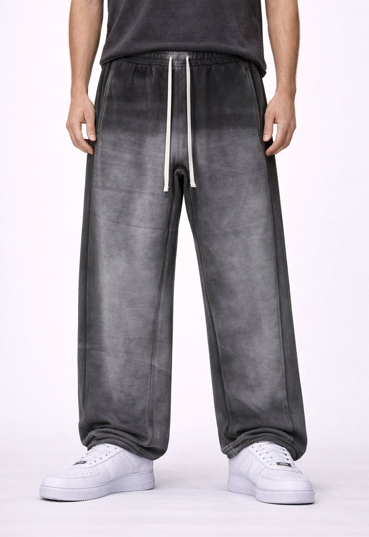 UNDEVELOPED CHARCOAL DIPPED SWEATPANTS - AVBL MRKT (2)