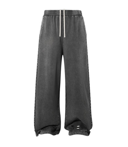 UNDEVELOPED CHARCOAL DISTRESSED SWEATPANTS - AVBL MRKT (1)