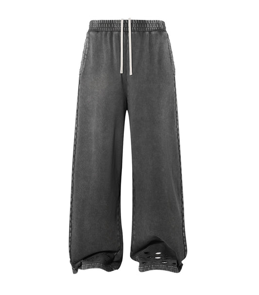 UNDEVELOPED CHARCOAL DISTRESSED SWEATPANTS - AVBL MRKT (1)
