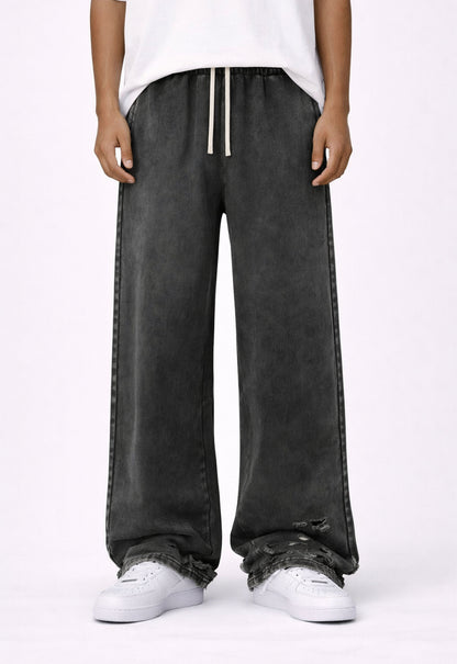 UNDEVELOPED CHARCOAL DISTRESSED SWEATPANTS - AVBL MRKT (2)