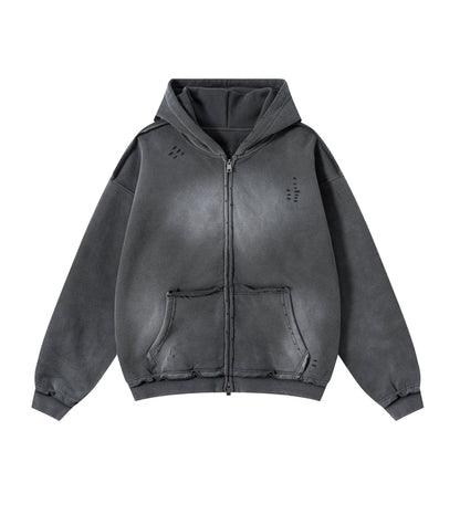UNDEVELOPED CHARCOAL DISTRESSED ZIP HOODIE - AVBL MRKT (1)