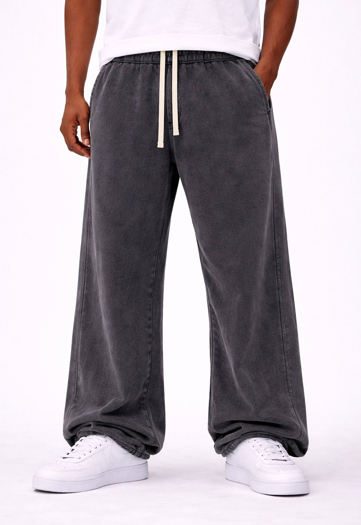 UNDEVELOPED CHARCOAL PANEL SWEATPANTS - AVBL MRKT (2)