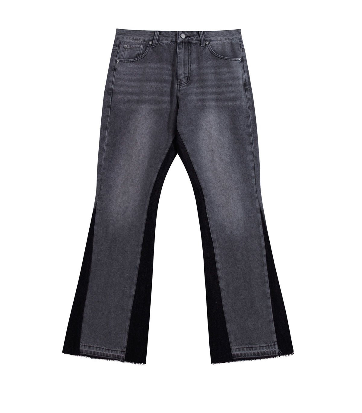 UNDEVELOPED CHARCOAL SPLIT DENIM - AVBL MRKT (1)
