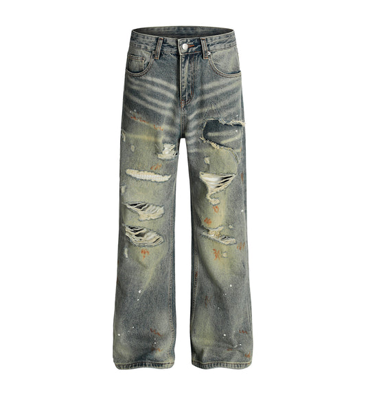 UNDEVELOPED CLASSIC DESTROYED DENIM - AVBL MRKT (1)