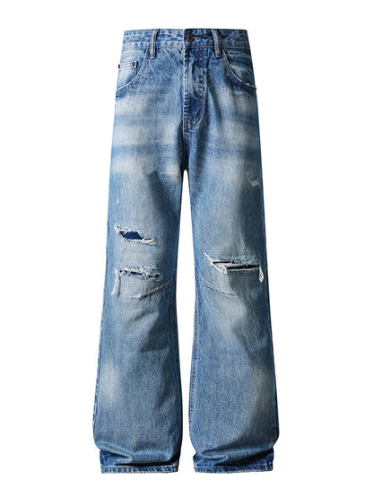 UNDEVELOPED CLASSIC DISTRESSED BOOTCUT DENIM - AVBL MRKT (1)