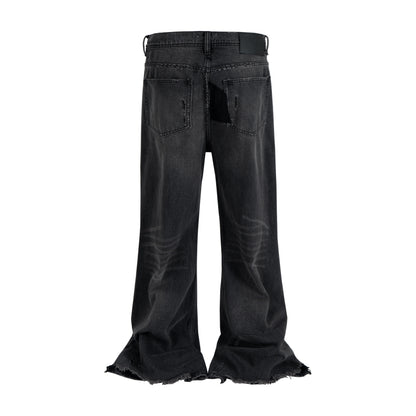 UNDEVELOPED DARK PATCHWORK FLARE DENIM - AVBL MRKT (3)