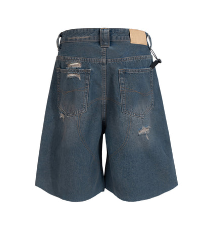 UNDEVELOPED DESTROYED BIKER SHORTS - AVBL MRKT (2)