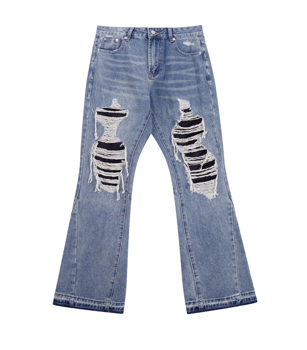 UNDEVELOPED DESTROYED SPLIT DENIM - AVBL MRKT (1)