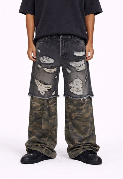 UNDEVELOPED DISTRESSED SPLIT CAMO DENIM - AVBL MRKT (2)
