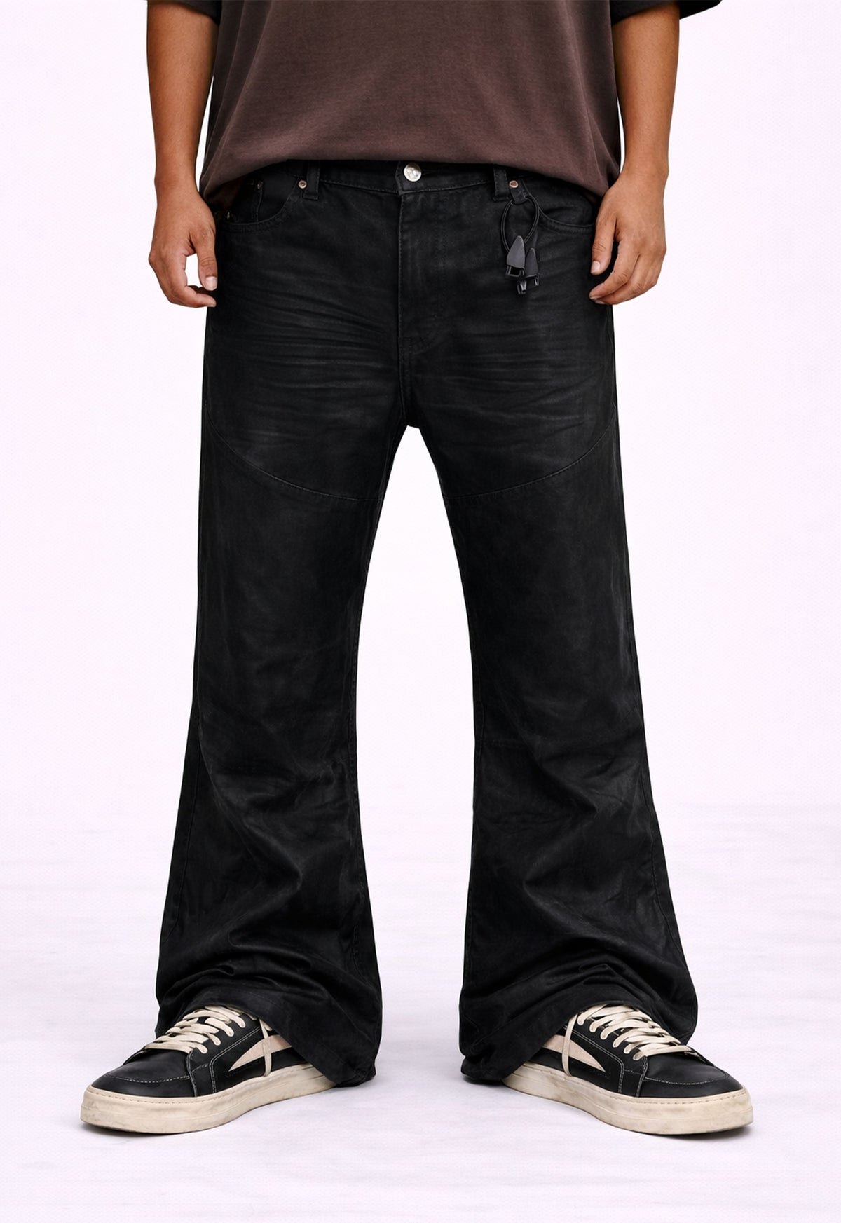 UNDEVELOPED DOUBLE KNEE FLARE DENIM - AVBL MRKT (2)