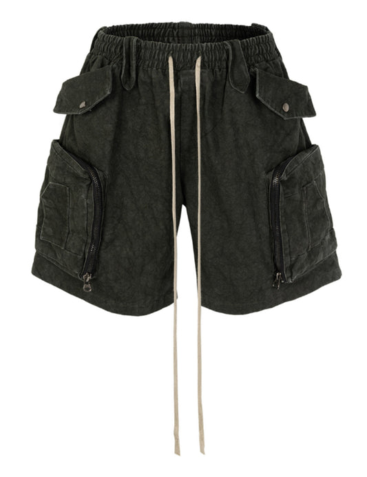UNDEVELOPED DRAWSTRING JUMBO POCKET CARGO SHORTS - AVBL MRKT (1)
