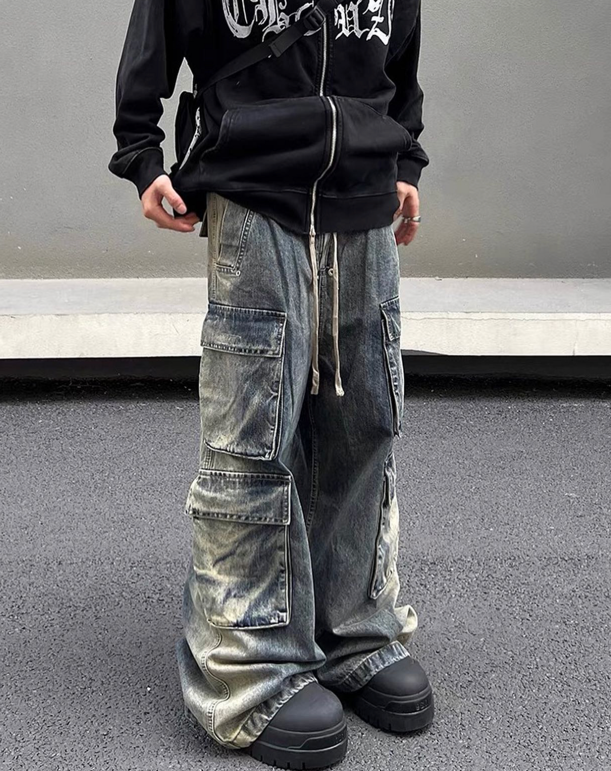 UNDEVELOPED FLOW DENIM CARGO PANTS - AVBL MRKT (3)