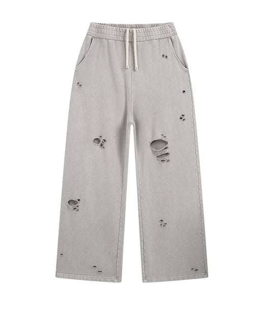 UNDEVELOPED GREY DESTROYED SWEATPANTS - AVBL MRKT (1)