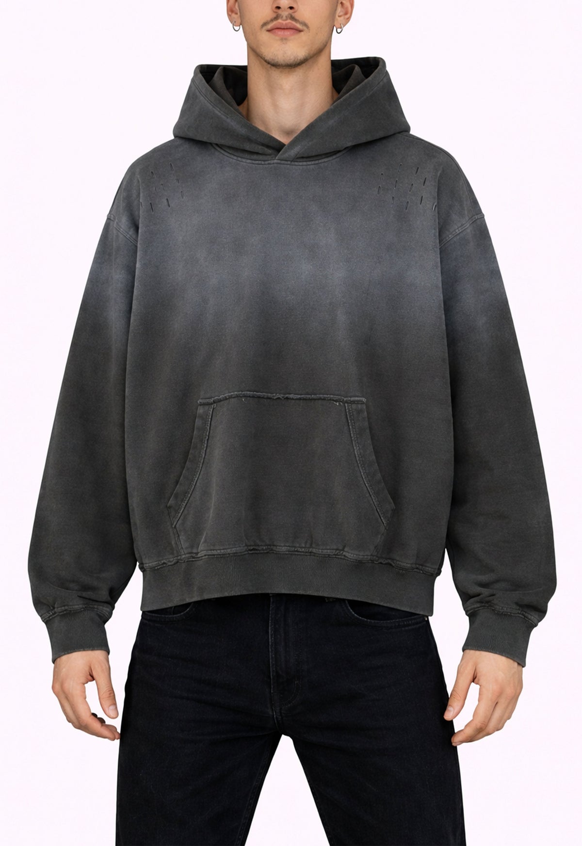UNDEVELOPED GREY DISTRESSED HOODIE - AVBL MRKT (2)
