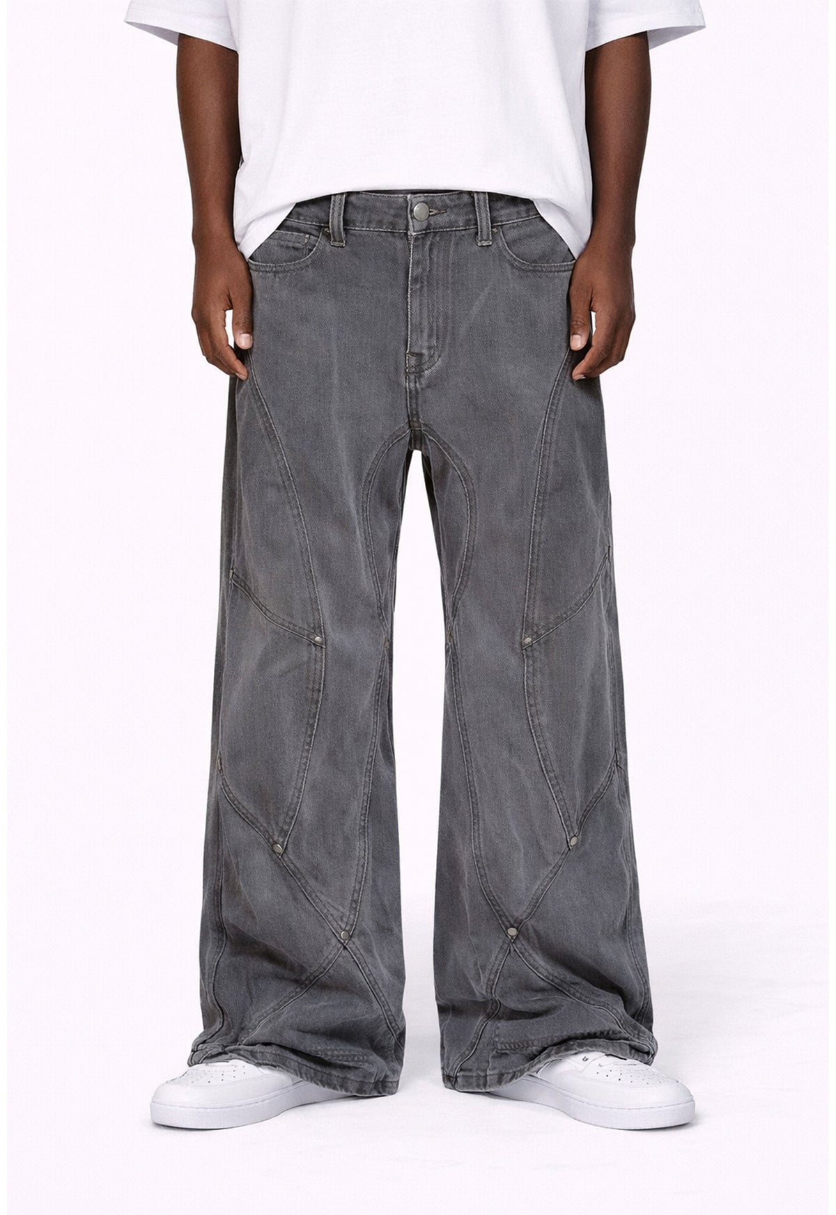 UNDEVELOPED GREY PANEL DENIM - AVBL MRKT (2)
