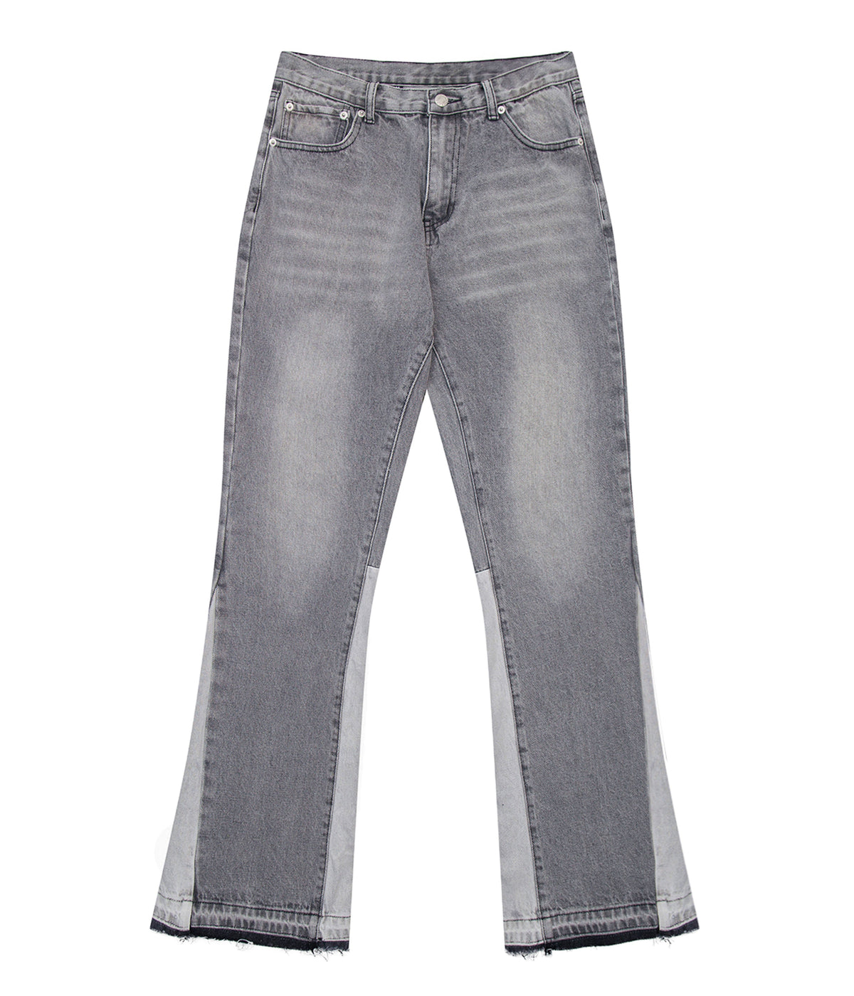 UNDEVELOPED GREY SPLIT FLARE DENIM - AVBL MRKT (1)