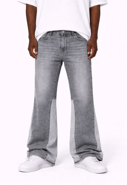 UNDEVELOPED GREY SPLIT FLARE DENIM - AVBL MRKT (2)