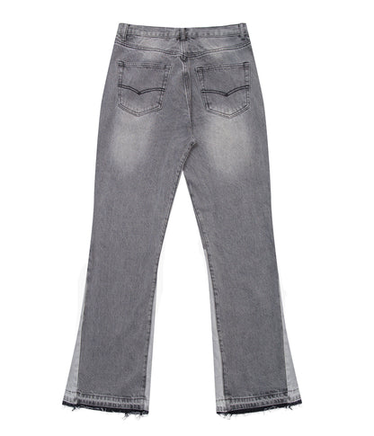 UNDEVELOPED GREY SPLIT FLARE DENIM - AVBL MRKT (3)