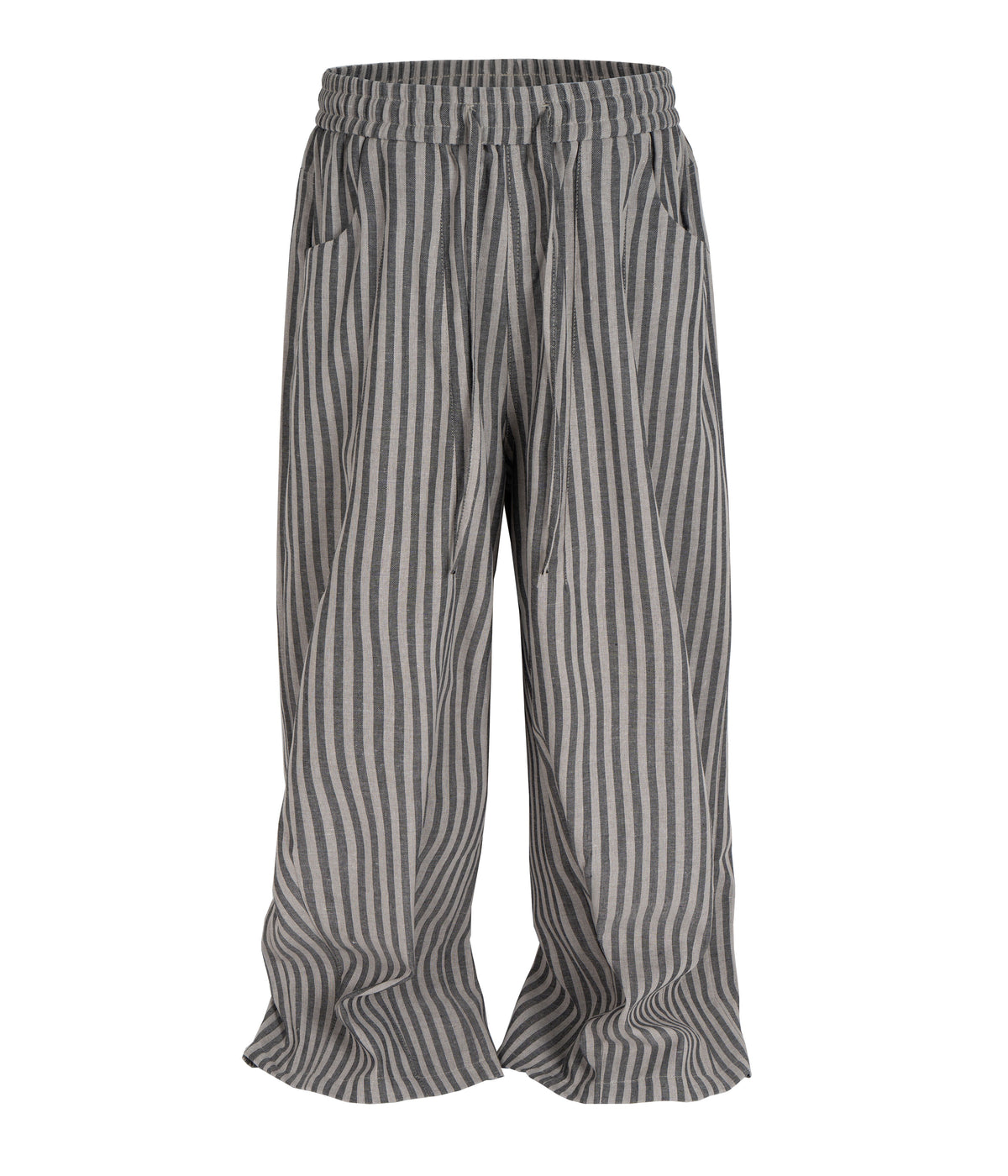 UNDEVELOPED GREY STRIPED LOUNGE PANTS (UNISEX) - AVBL MRKT (1)