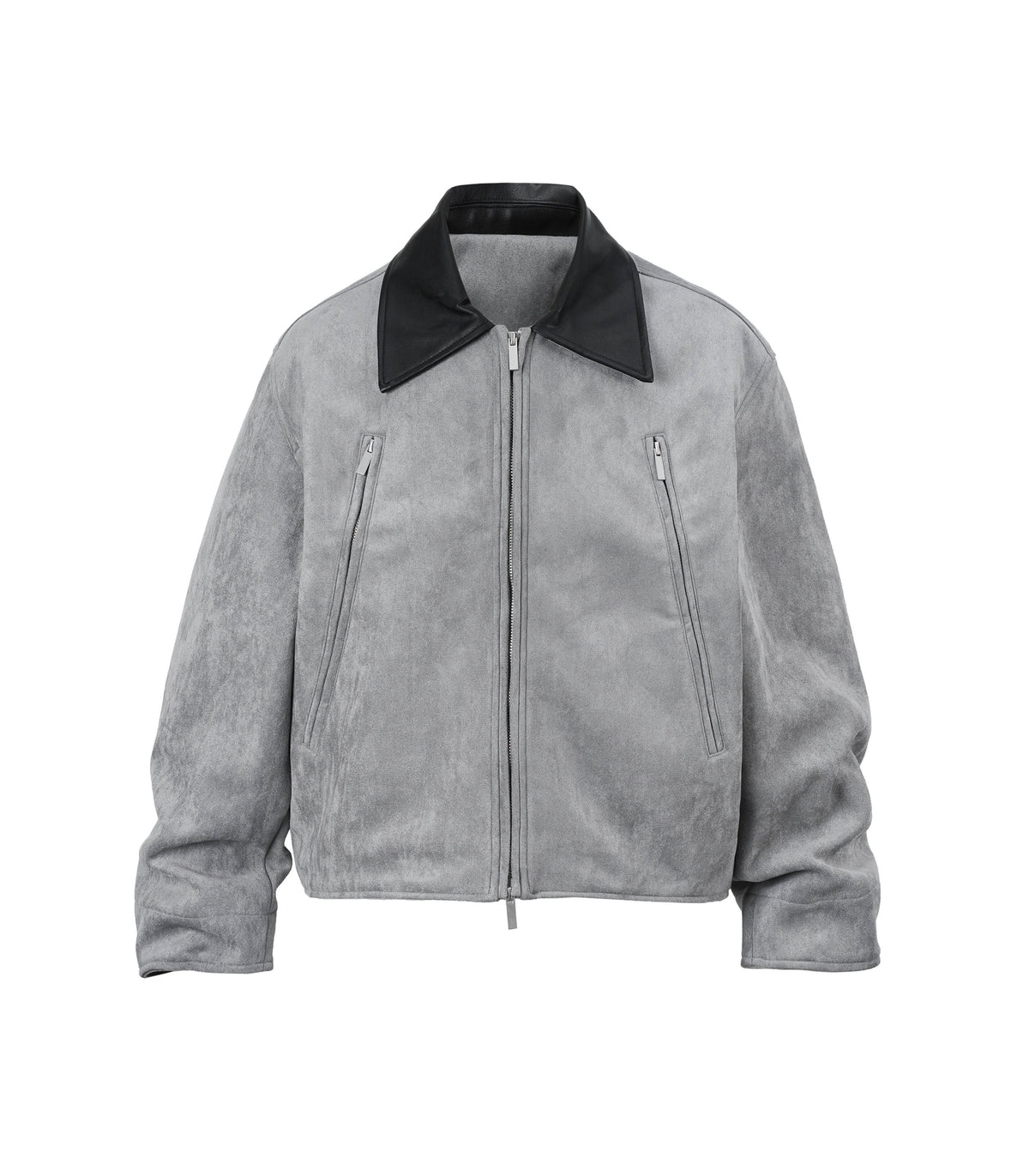 UNDEVELOPED GREY SUEDE WORK JACKET - AVBL MRKT (1)