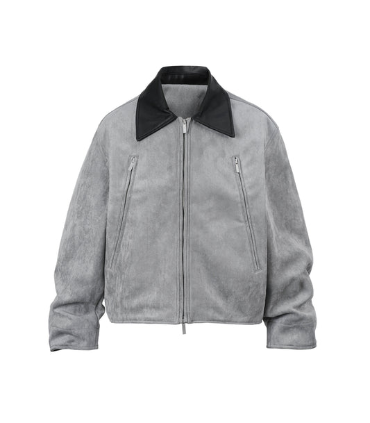 UNDEVELOPED GREY SUEDE WORK JACKET - AVBL MRKT (1)