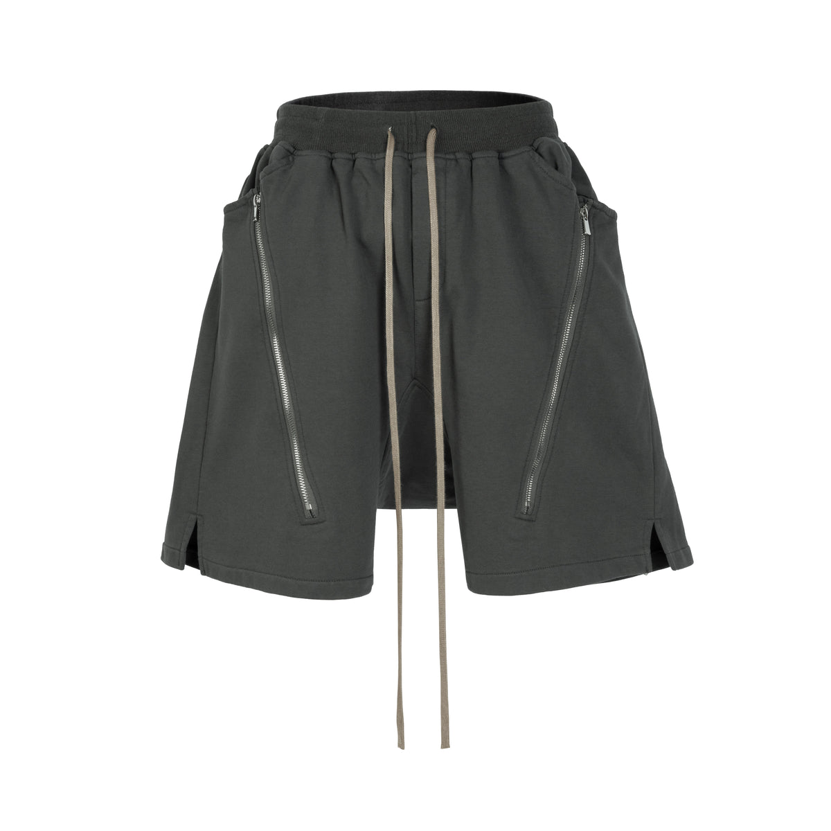 UNDEVELOPED GREY ZIP DRAWSTRING CARGO SHORTS - AVBL MRKT (1)