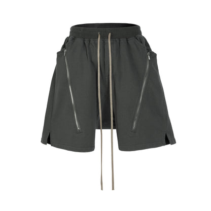 UNDEVELOPED GREY ZIP DRAWSTRING CARGO SHORTS - AVBL MRKT (1)