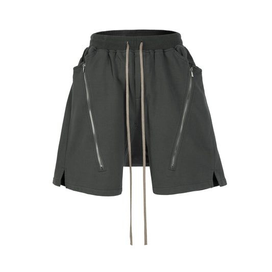 UNDEVELOPED GREY ZIP DRAWSTRING CARGO SHORTS - AVBL MRKT (1)