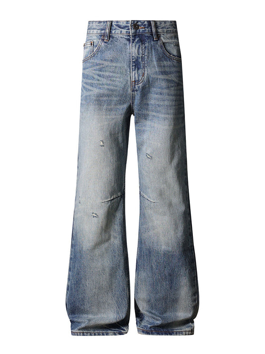 UNDEVELOPED INDIGO DISTRESSED BOOTCUT DENIM - AVBL MRKT (1)