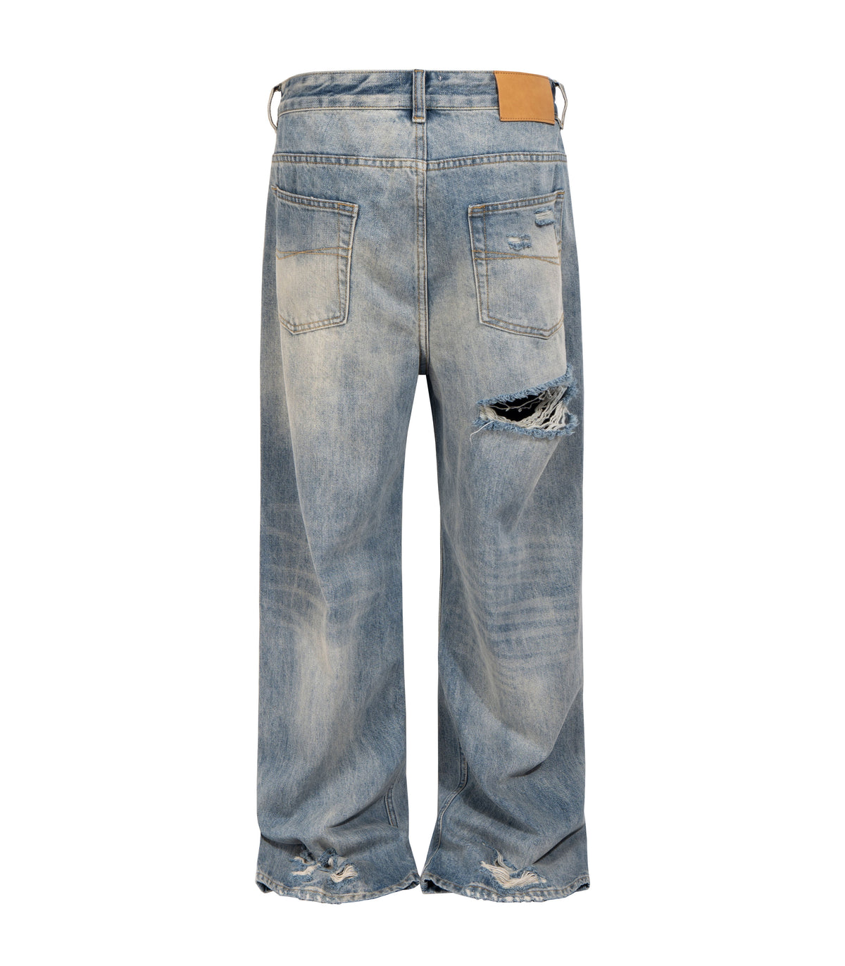 UNDEVELOPED LIGHT WASH DESTROYED DENIM - AVBL MRKT (2)