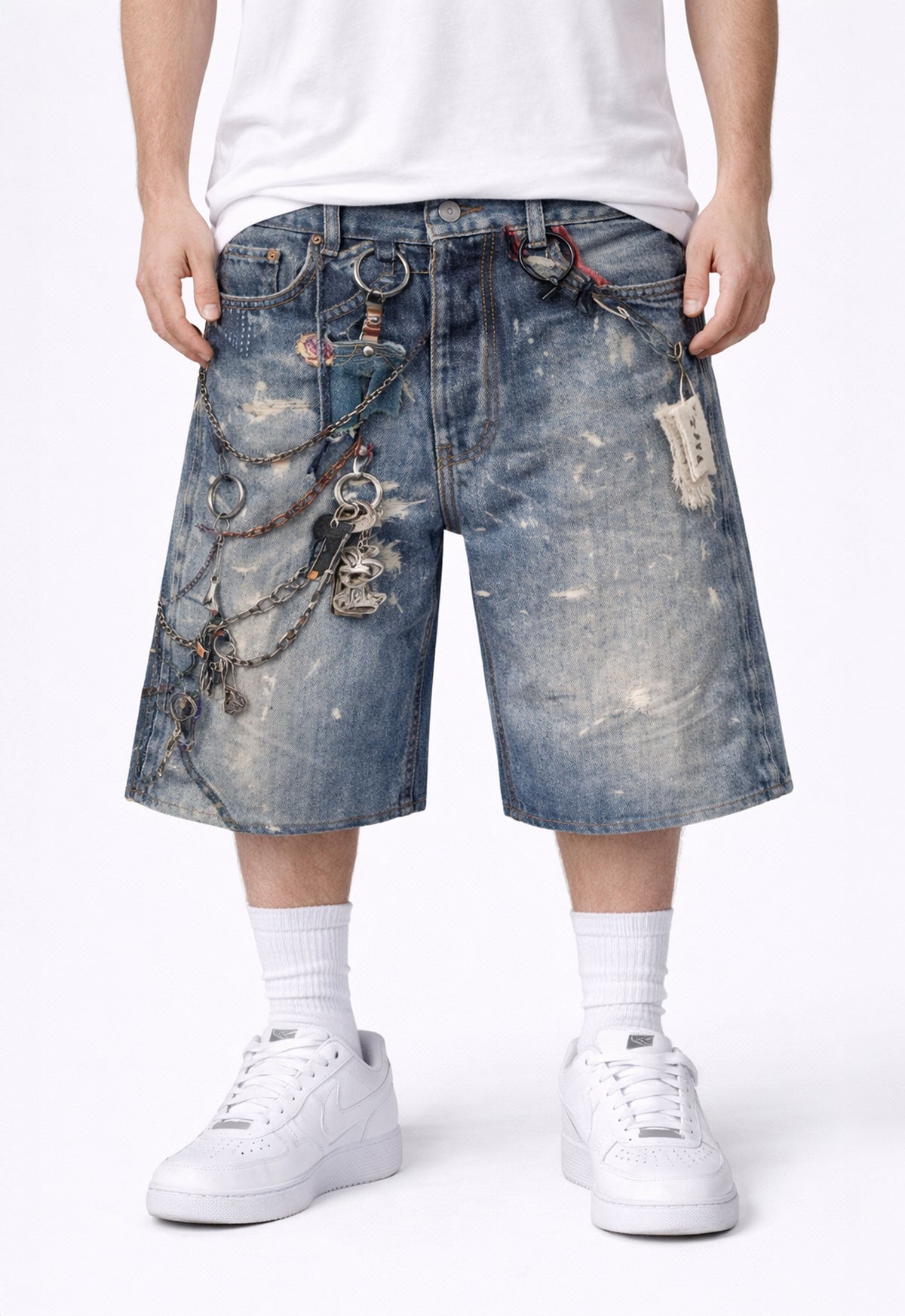 UNDEVELOPED LOCKSMITH DENIM SHORTS - AVBL MRKT (2)