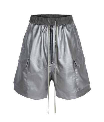 UNDEVELOPED METALLIC SHINE CARGO SHORTS - AVBL MRKT (1)