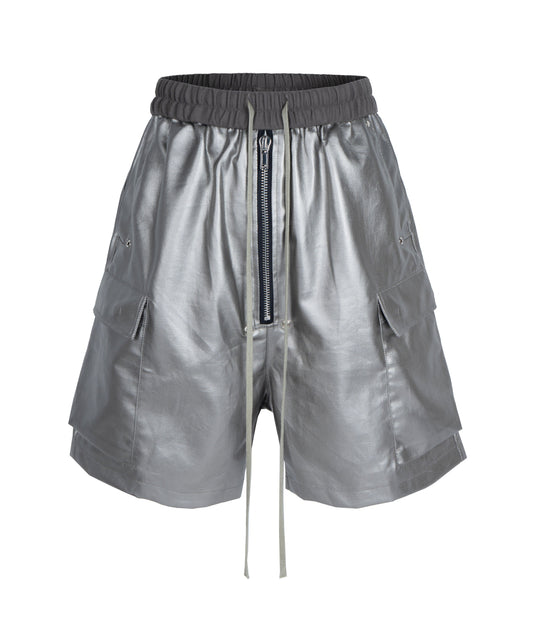 UNDEVELOPED METALLIC SHINE CARGO SHORTS - AVBL MRKT (1)