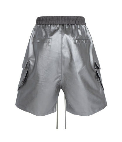 UNDEVELOPED METALLIC SHINE CARGO SHORTS - AVBL MRKT (3)