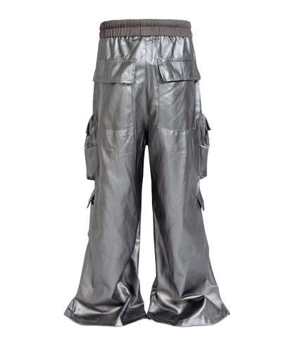 UNDEVELOPED METTALIC FLOW CARGO PANTS (UNISEX) - AVBL MRKT (2)